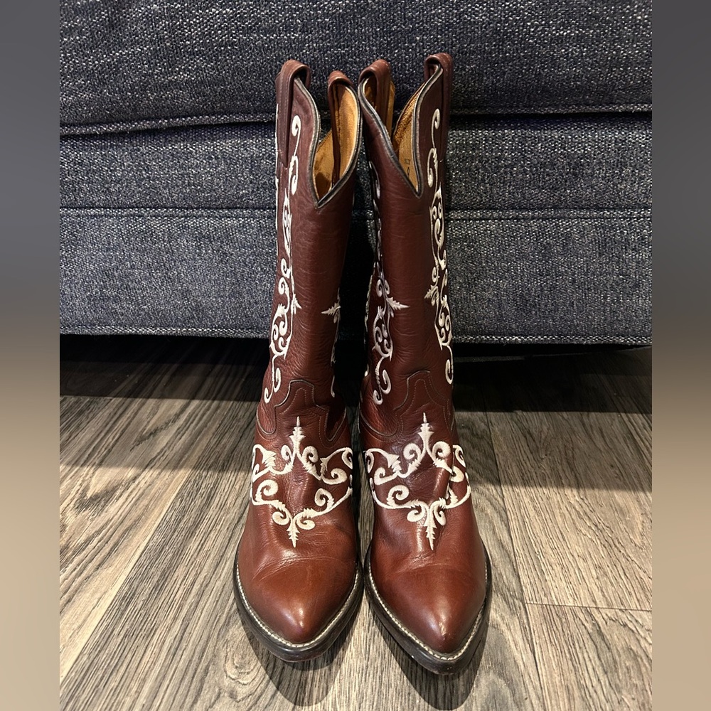 Tony Lama Mens Cowboy Boots sz 9D